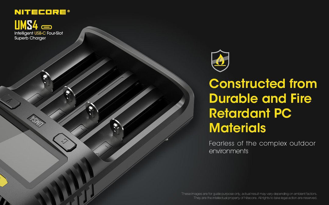 UMS4 Charger - 3A - Nitecore Singapore