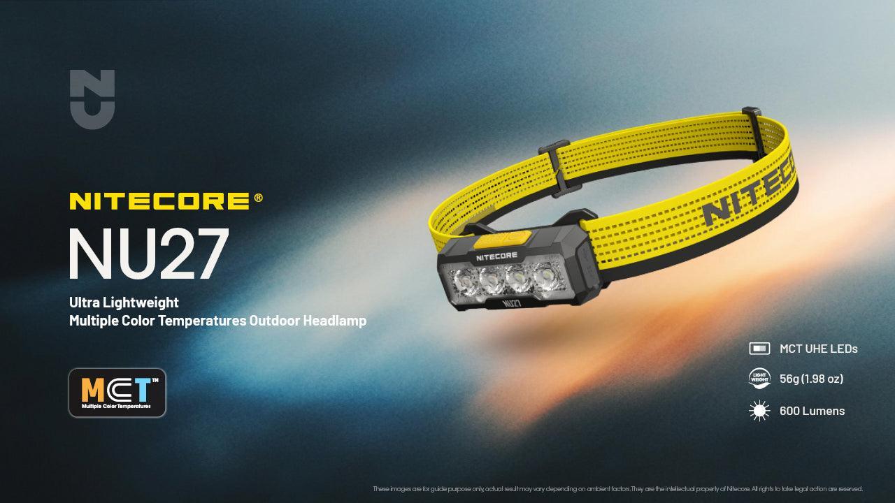 NU27 (Black) - 600 lumens – Nitecore Singapore