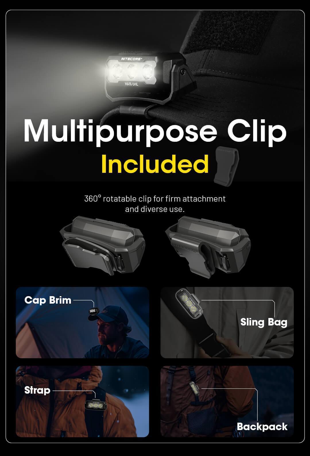 HA15 UHE - 400 lumens - Nitecore Singapore
