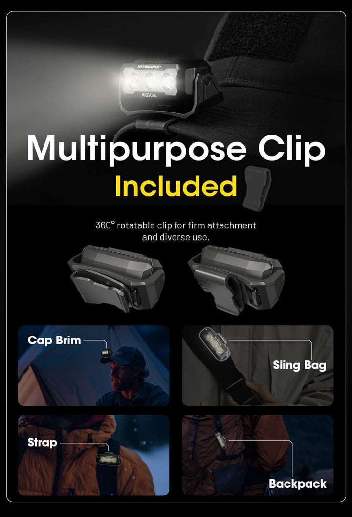 HA15 UHE - 400 lumens - Nitecore Singapore
