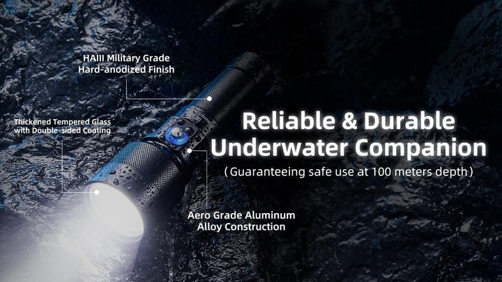 DL30 - 1100 lumens (100m Depth Diving Light) - Nitecore Singapore