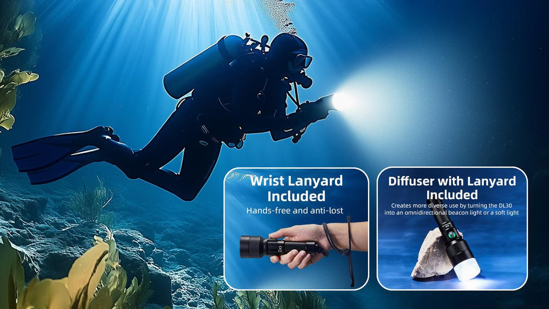 DL30 - 1100 lumens (100m Depth Diving Light) - Nitecore Singapore