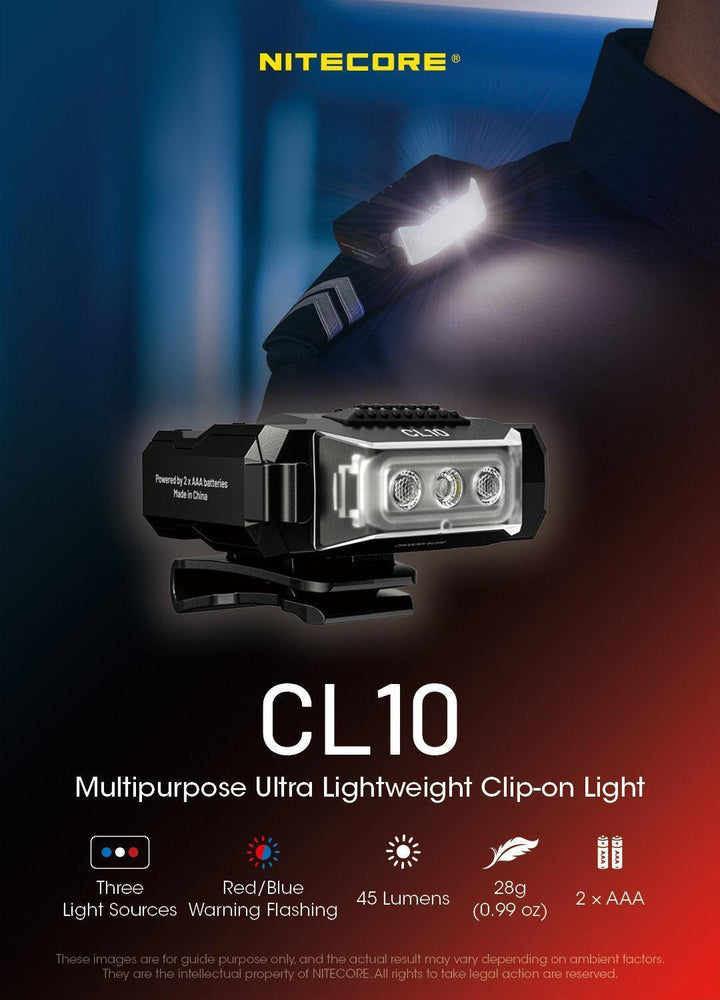 CL10 - 45 lumens - Nitecore Singapore