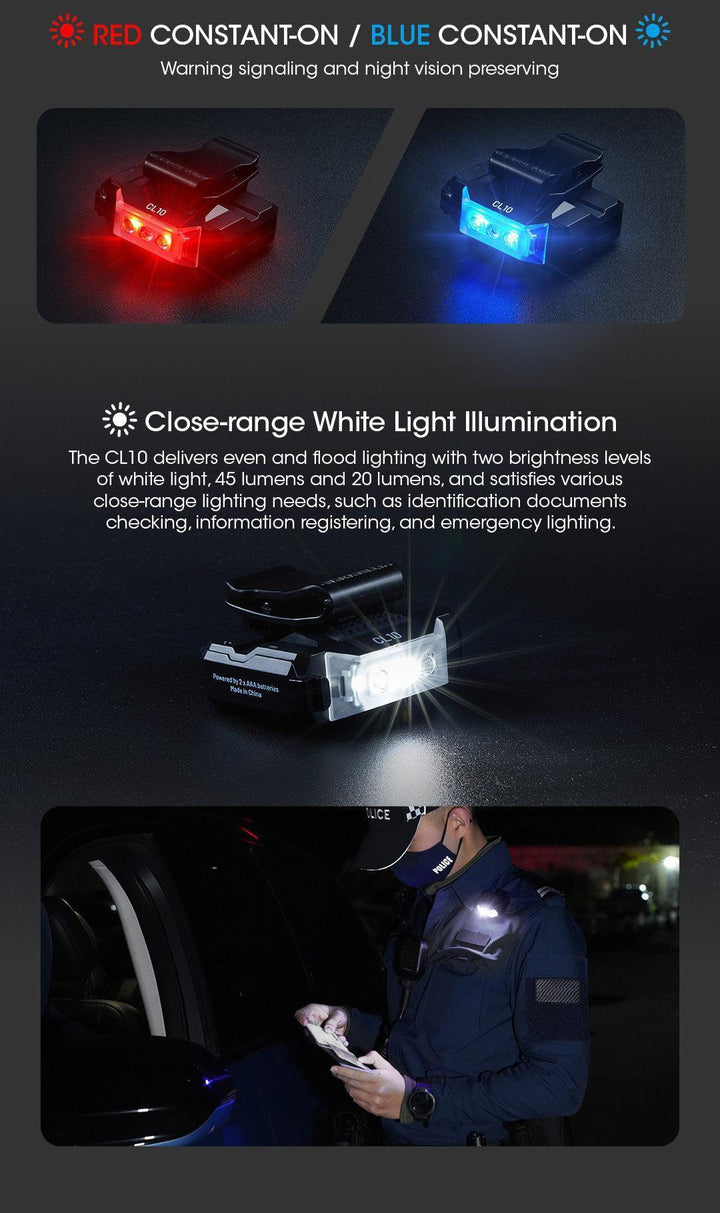 CL10 - 45 lumens - Nitecore Singapore