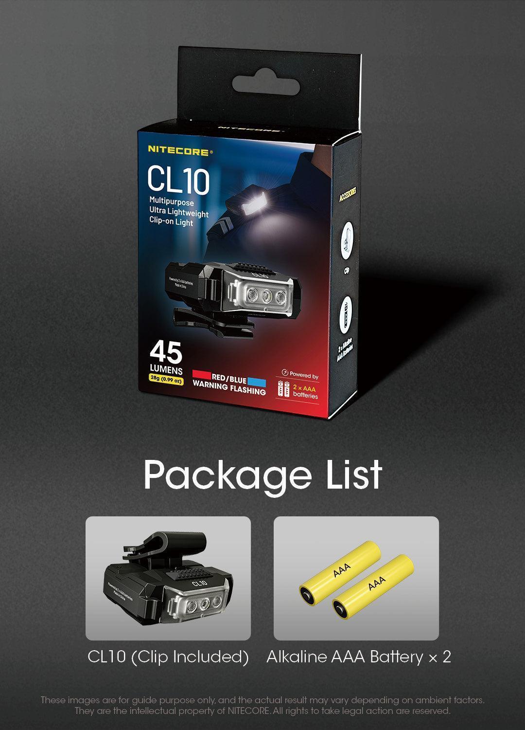 CL10 - 45 lumens - Nitecore Singapore