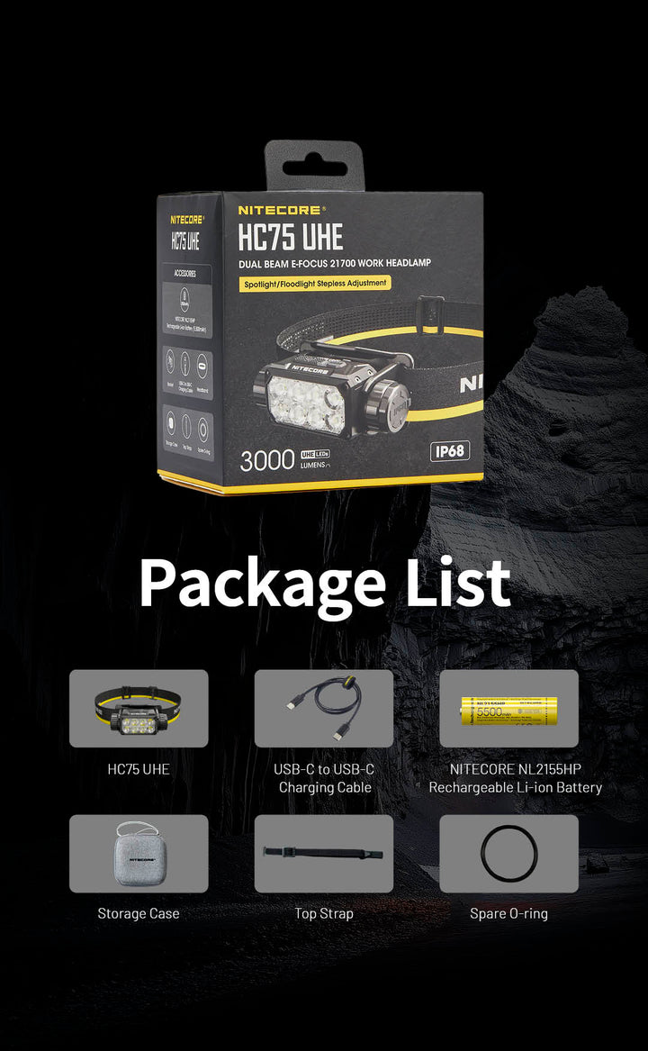 HC75 UHE  - 3000 lumens