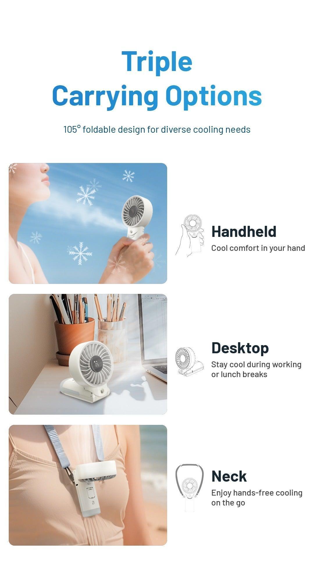 izzCool 30 - Foldable Air Conditioner Fan (3,500mAh)