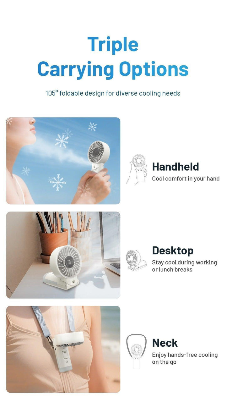 izzCool 30 - Foldable Air Conditioner Fan (3,500mAh)