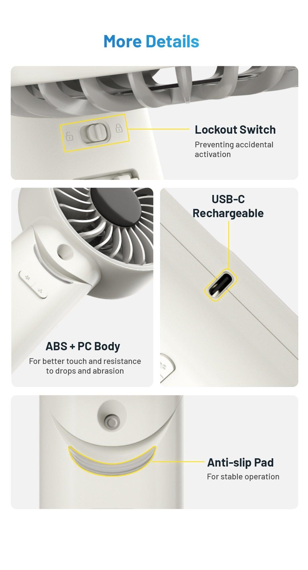 izzCool 30 - Foldable Air Conditioner Fan (3,500mAh)
