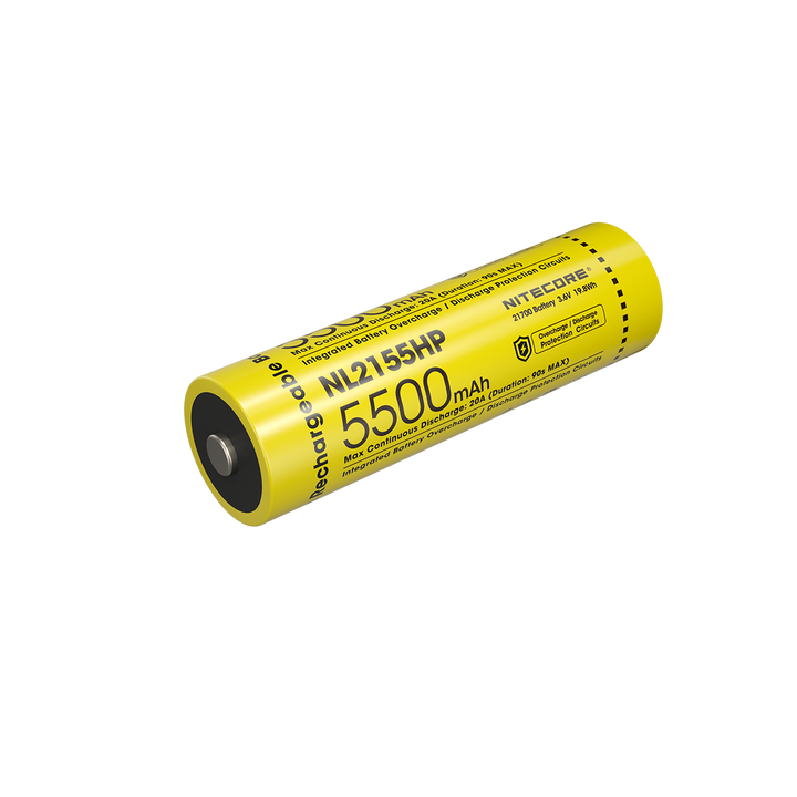 Nitecore NL2155HP 21700 5500mAh high performance battery - Nitecore Singapore