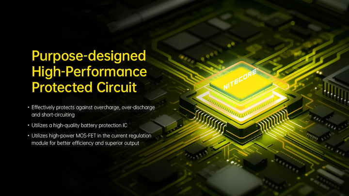 Nitecore NL1840AW - purpose-designed protected circuit - Nitecore Singapore