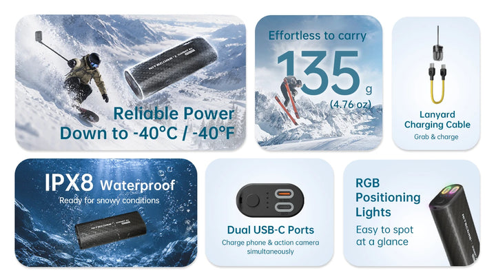 Nitecore SUMMIT Air ski power bank - Nitecore Singapore