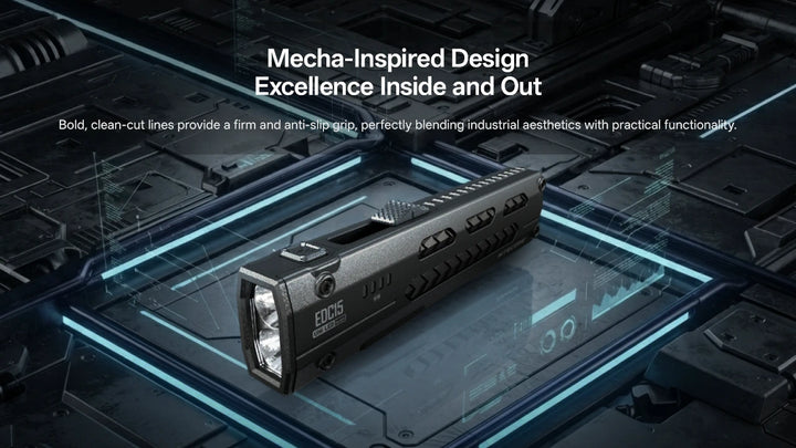Nitecore EDC15 - mecha-inspired anti-slip design - Nitecore Singapore