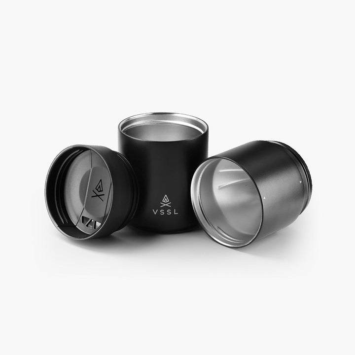 VSSL Nest Pour-Over Kit - double-walled stainless mugs, one with splash-proof lid - Nitecore Singapore
