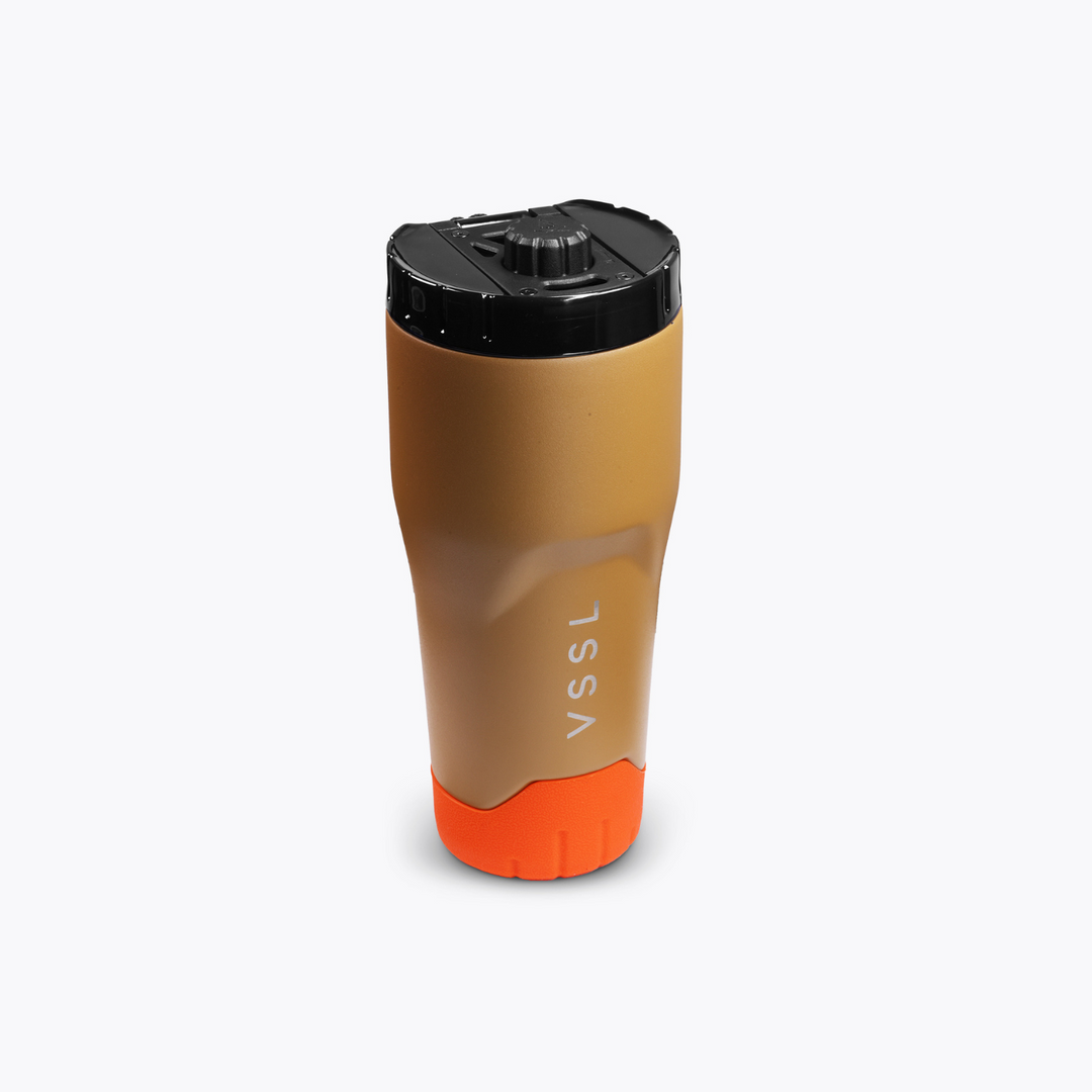 VSSL Rift Tumbler 16oz - angled view of the ergonomic grip - Nitecore Singapore