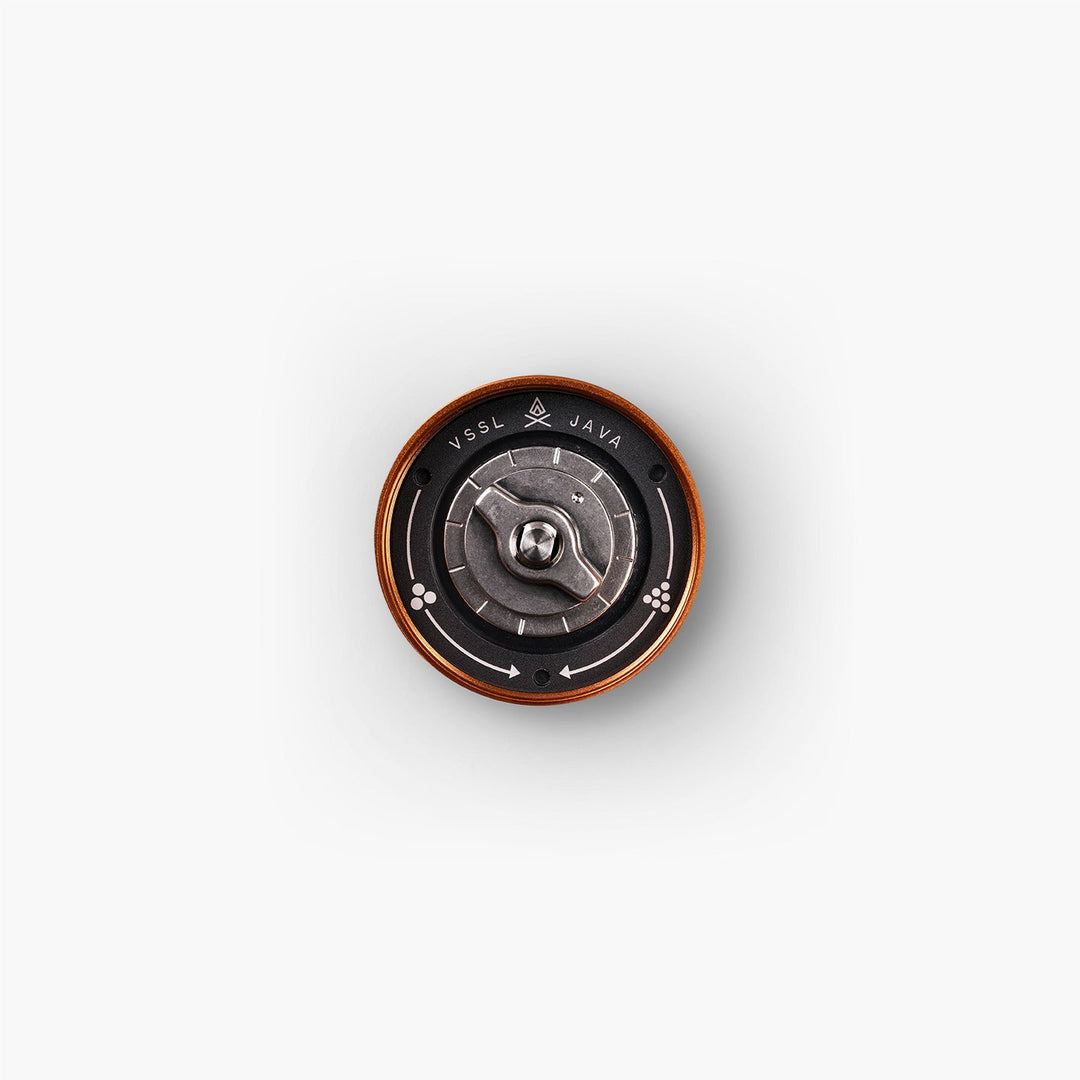 VSSL Java G25 - 420 stainless steel conical burrs, top view - Nitecore Singapore