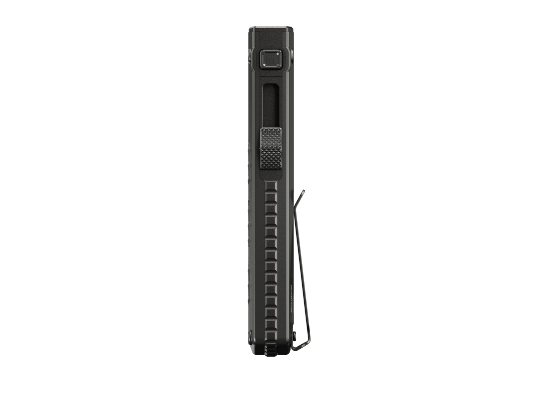 Nitecore EDC15 top view with deep carry clip - Nitecore Singapore