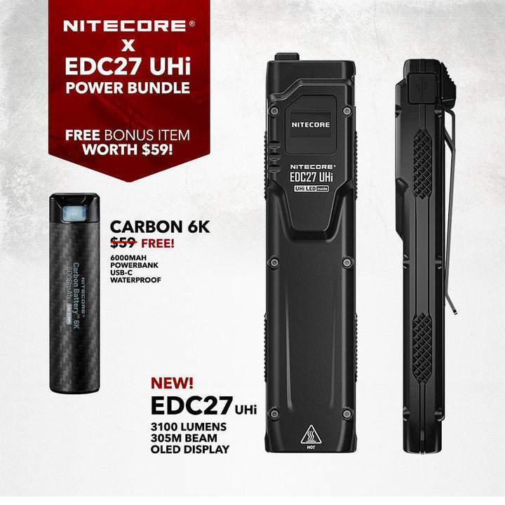 EDC27 UHi - 3100 lumens (Bundle) - Nitecore Singapore