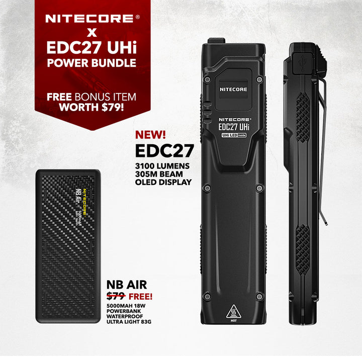 EDC27 UHi - 3100 lumens (Bundle)