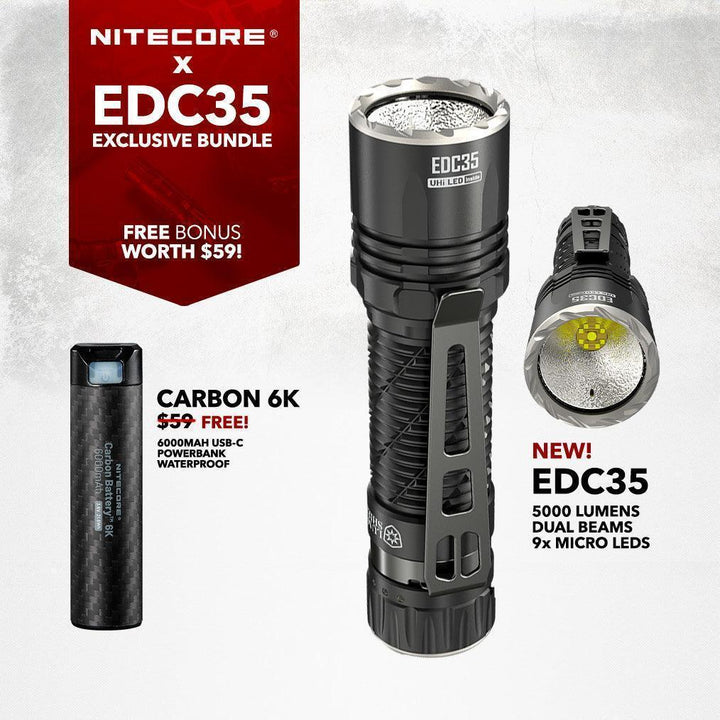 EDC35 - 5000 lumens (Bundle) - Nitecore Singapore