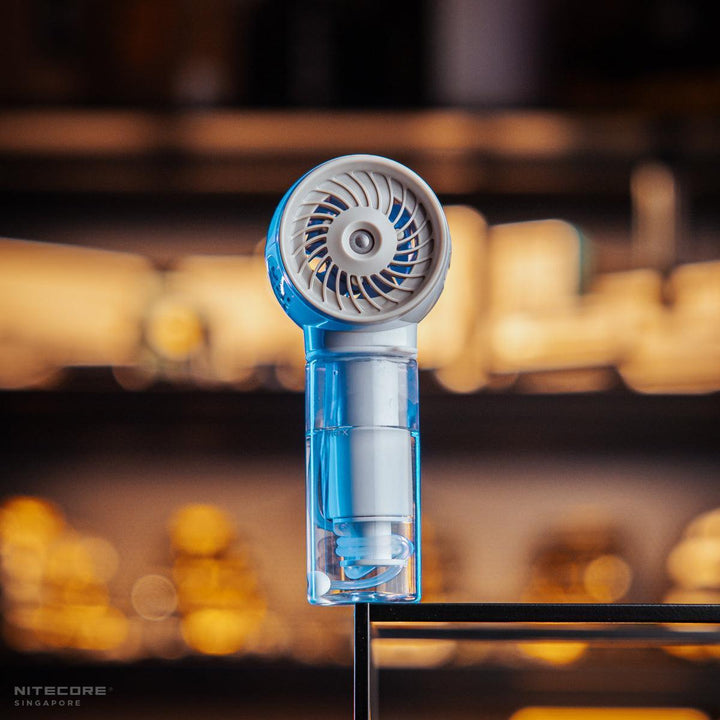 izzCool 10 - Handheld Air Conditioner Fan (2,600mAh - WHITE) - Nitecore Singapore