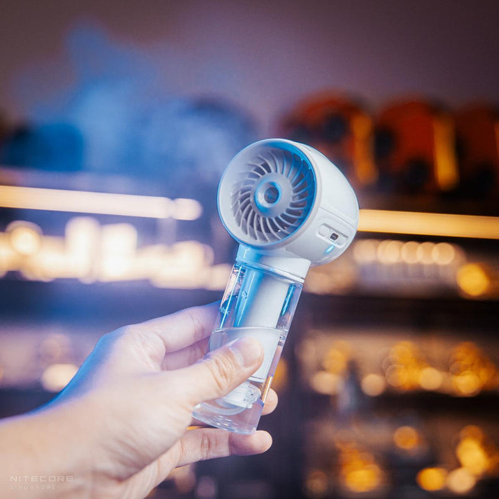 izzCool 10 - Handheld Air Conditioner Fan (2,600mAh - WHITE) - Nitecore Singapore