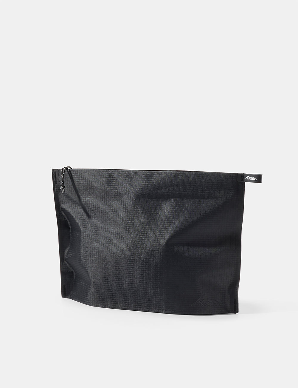 Matador FlatPak Zipper Toiletry Case (V2) in Black - black zippered toiletry case on a white background