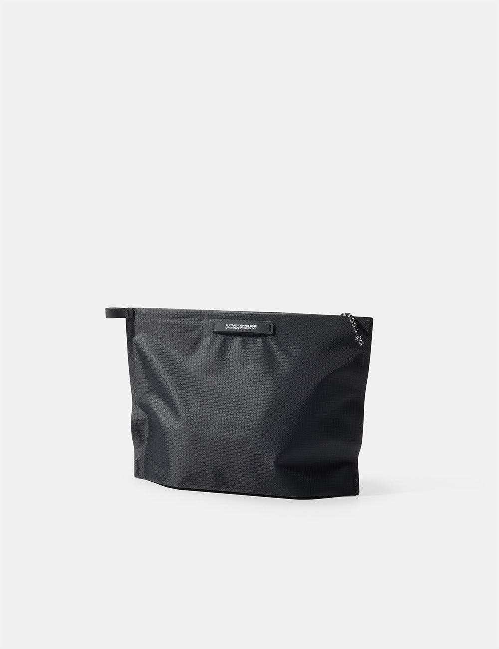 Matador FlatPak Zipper Toiletry Case (V2) in Black - black zippered toiletry case on a white background