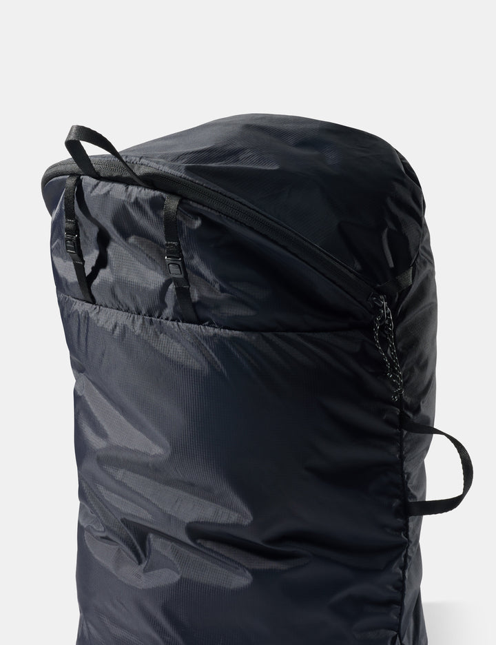 Matador Packable Laundry Bag - black bag on a white background