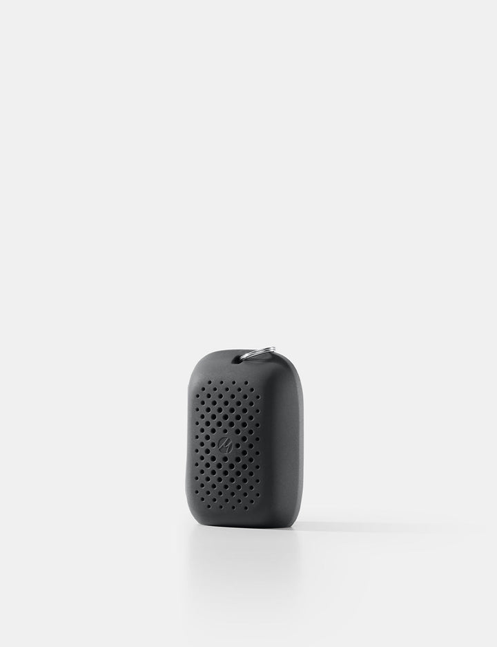 Matador NanoDry Towel - Small 39 x 39cm in Charcoal - black towel case on a white background