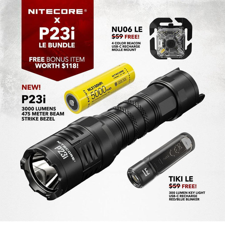 P23i - 3000 lumens (Bundle) - Nitecore Singapore