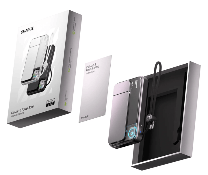 Sharge ICEMAG 3 (10,000mAh 3A 35W Qi2 Wireless)