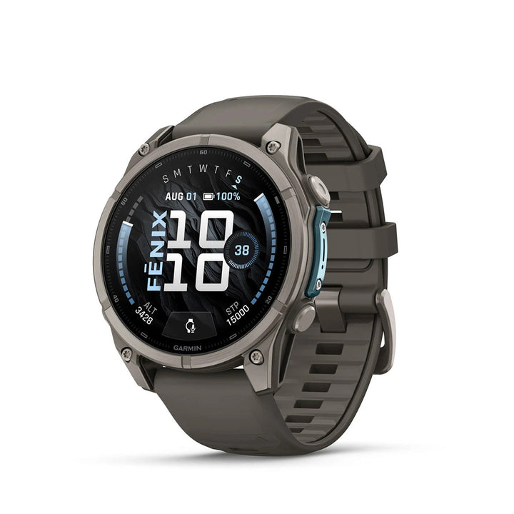 Garmin fēnix 9 - 47 mm Titanium with Pebble Gray Band - Nitecore Singapore