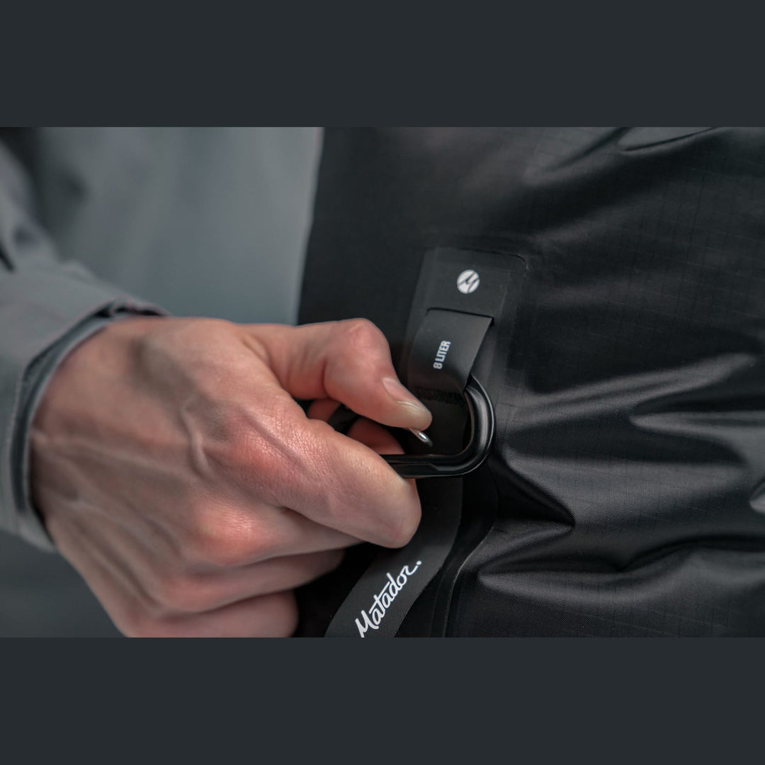 FlatPak Dry Bag 8L in use
