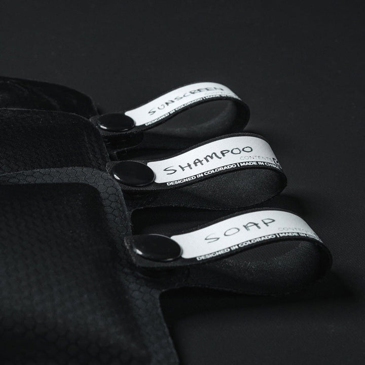 FlatPak Toiletry Bottles 3-Pack (Charcoal/Slate/Sage)