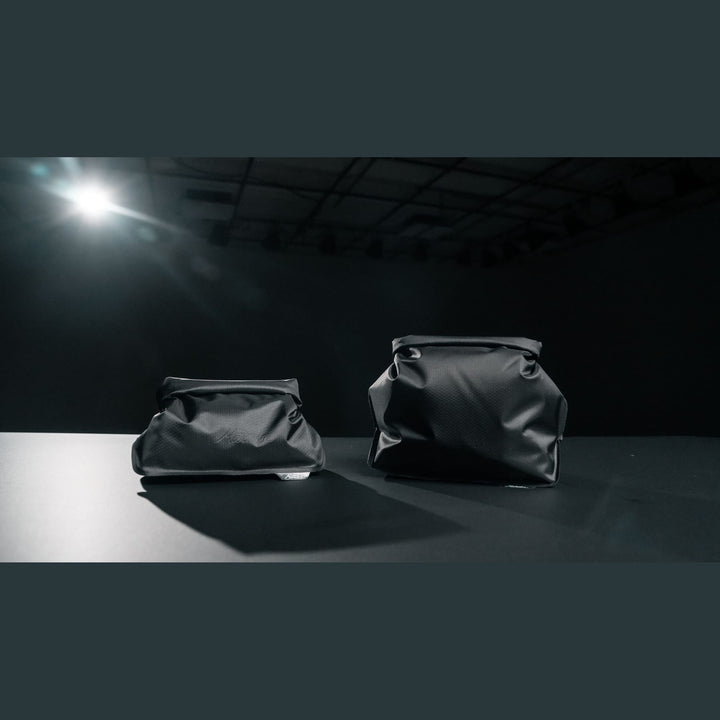 FlatPak Waterproof Toiletry Case in use