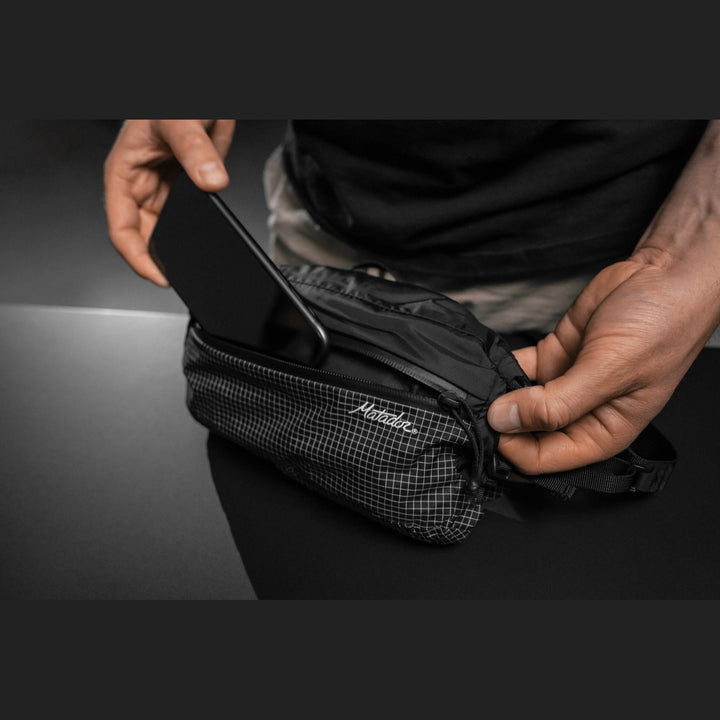 Freerain Hip Pack in use