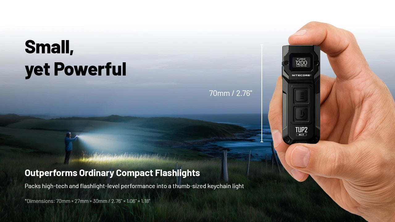 TUP 2 (Black) - 1200 lumens – Nitecore Singapore