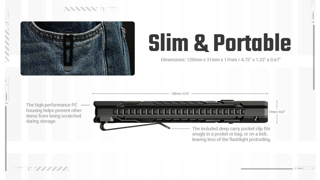 EDC07 (Black) - 1500 lumens