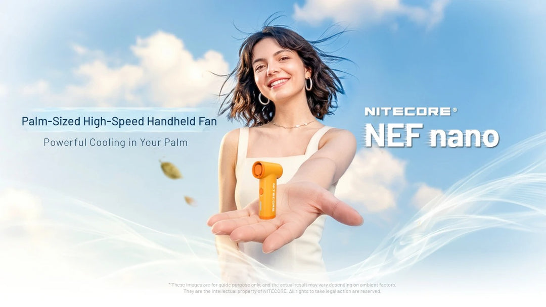 NEF Nano - Palm-Sized High-Speed Handheld Fan
