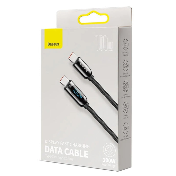 Baseus 100W Display Fast Charging Cable USB-C (1m)