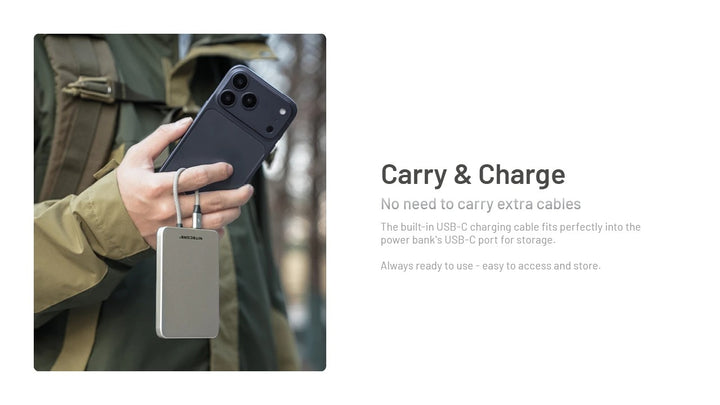 Pocket 5 Magnetic USB-C Power Bank (5,000mAh 22.5W)