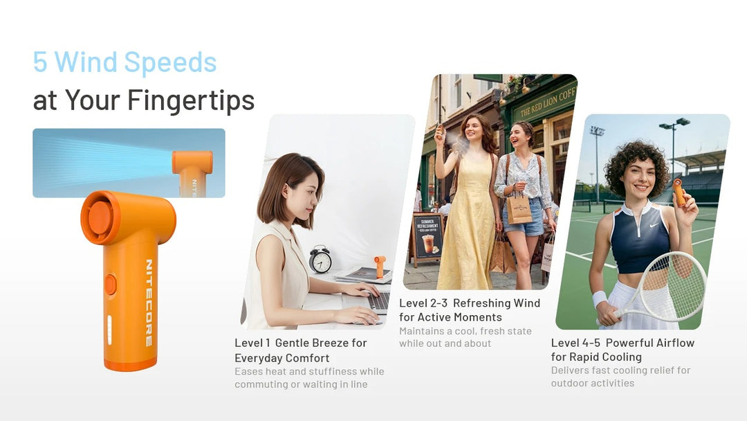 NEF Nano - Palm-Sized High-Speed Handheld Fan