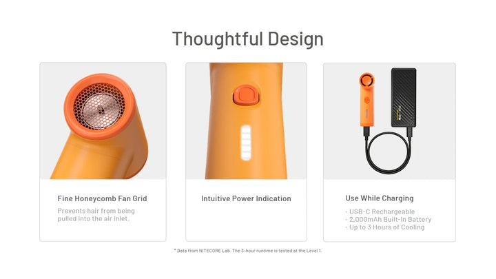 NEF Nano - Palm-Sized High-Speed Handheld Fan