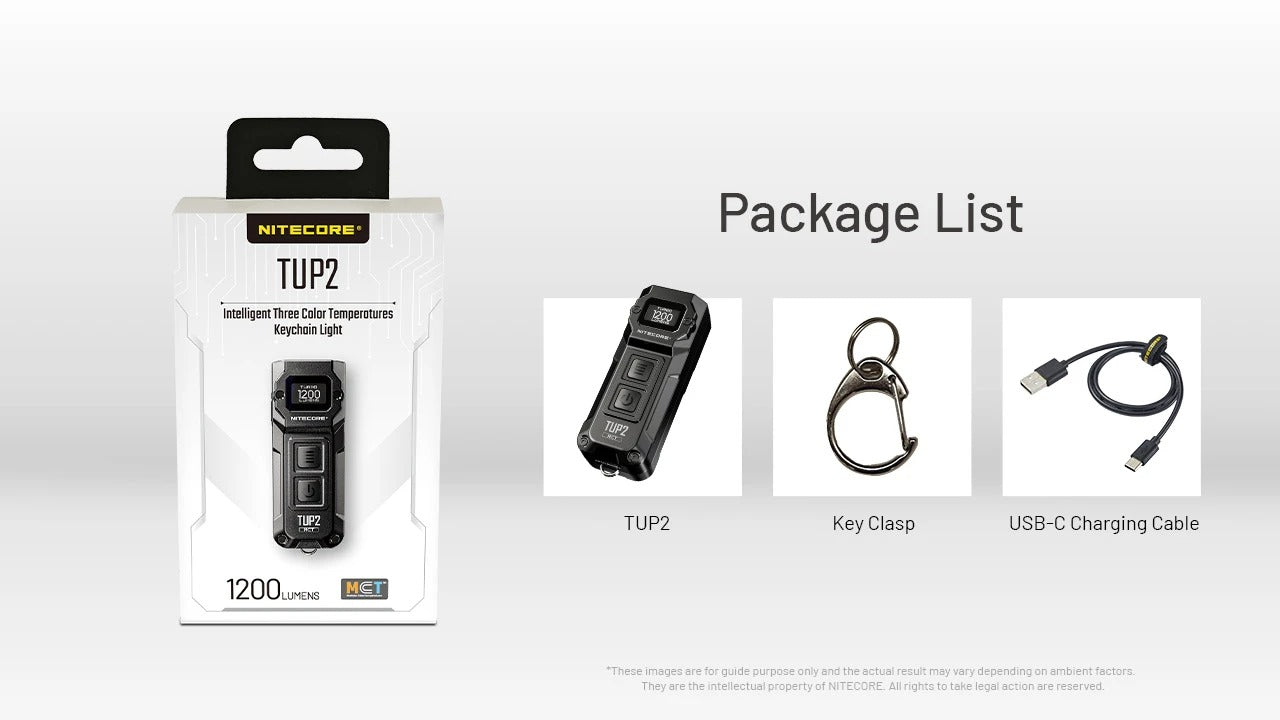 TUP 2 (Orange) - 1200 lumens – Nitecore Singapore