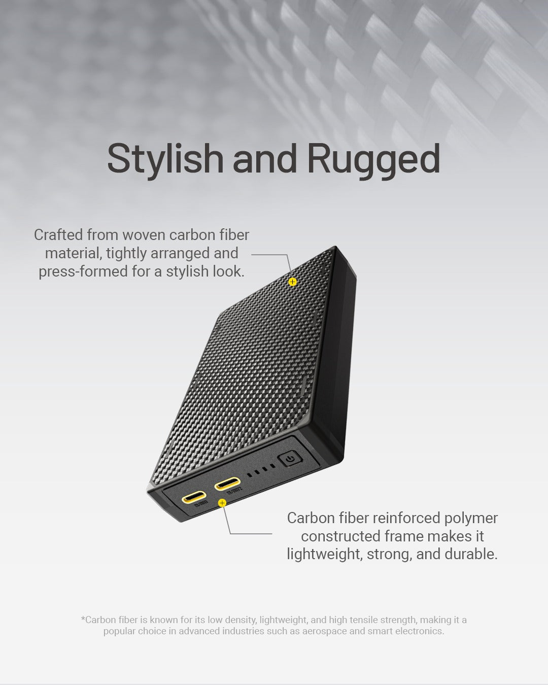 NB20000 Carbon Fiber Energy Brick (20,000mAh 3A GEN3)