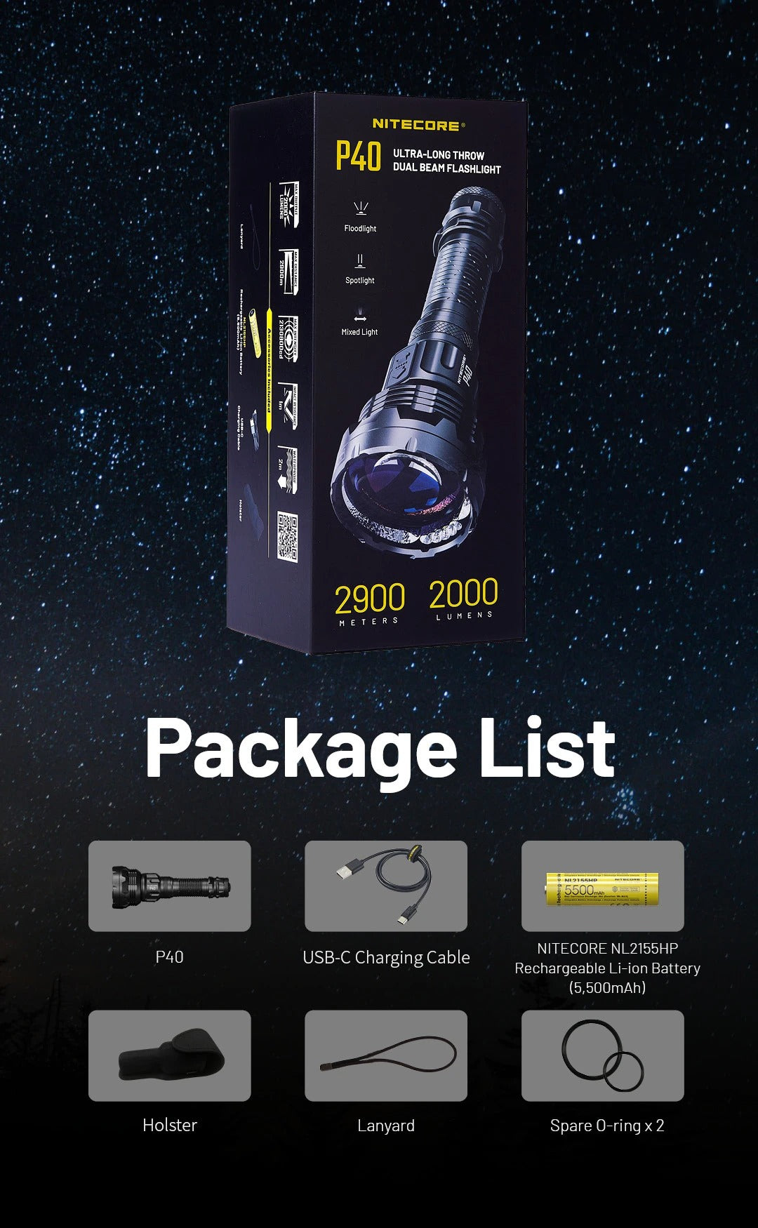 P40 - 2000 lumens