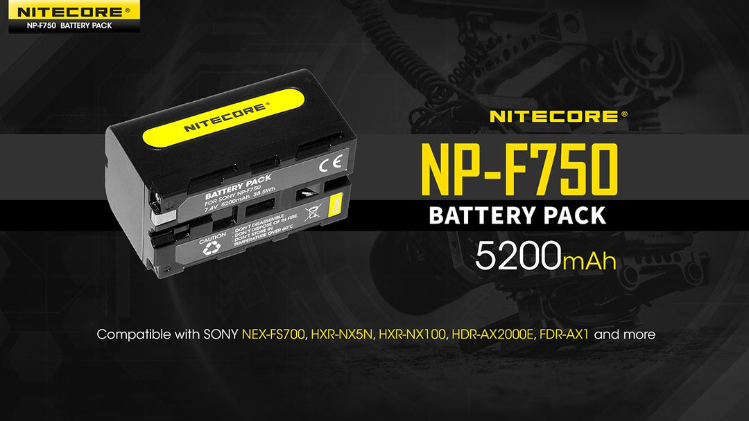 NP-F750 (5200mAh) Battery Pack for Sony