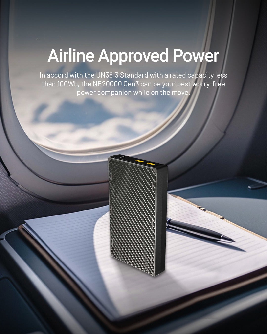 NB20000 Carbon Fiber Energy Brick (20,000mAh 3A GEN3)