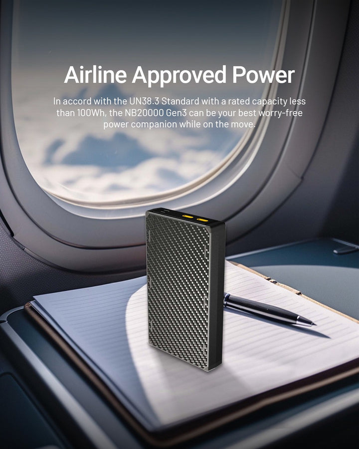 NB20000 Carbon Fiber Energy Brick (20,000mAh 3A GEN3)